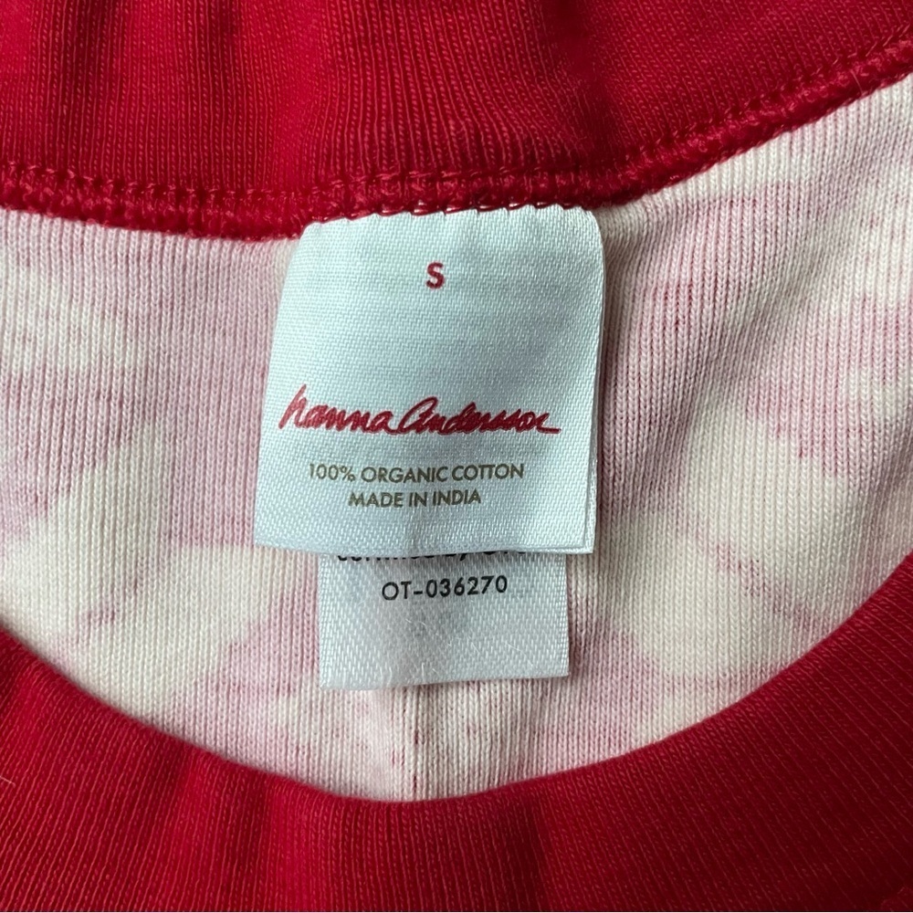 Hanna Andersson Holiday Snowflake Organic Cotton Long John Pajama Set S/M - Picture 5 of 12
